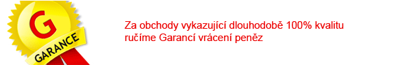 Za obchody vykazující dlouhodobě 100% kvalitu ručíme Garancí vrácení peněz