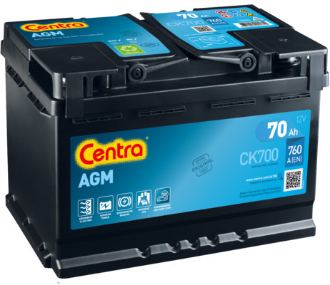 Centra Start Stop AGM 12V 70Ah 760A CK700