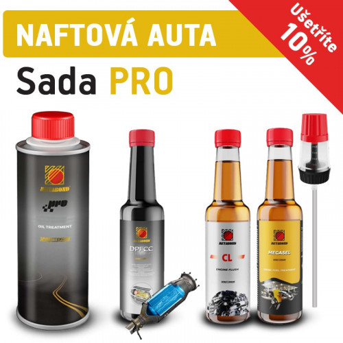 Metabond Set aditiv pro naftové motory - Metabond PRO 250 ml + Metabond CL 250 ml + Metabond Megasel 250 ml + Metabond DPFCC 250 ml + Profesionální dávkovací hlava