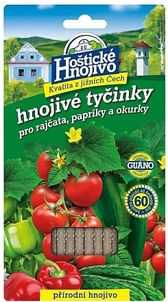 Nohelgarden Hnojivo HOŠTICKÉ tyčinkové na rajčata, papriky a okurky 20 ks