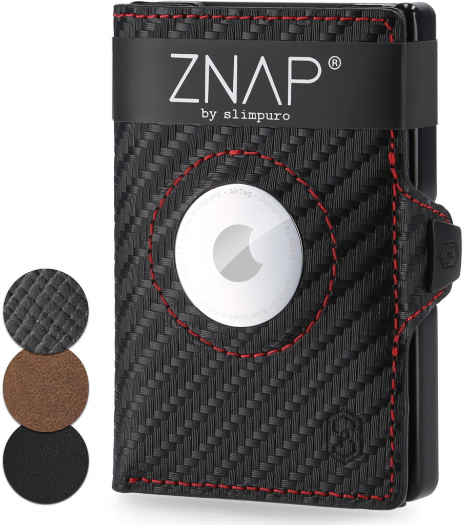 Slimpuro ZNAP Airtag Wallet ochrana RFID ZNAPAirCrbRac8