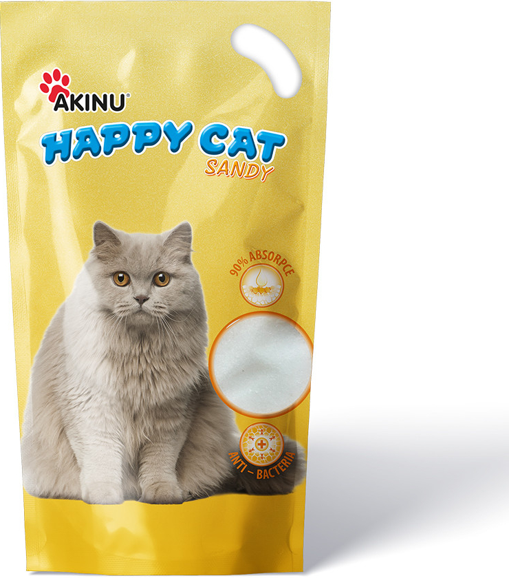 Akinu Happy cat Sandy jemný 7,2 l