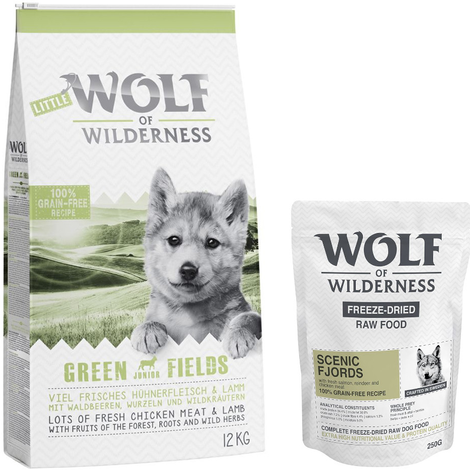 Little Wolf of Wilderness Junior Green Fields jehněčí 12 kg