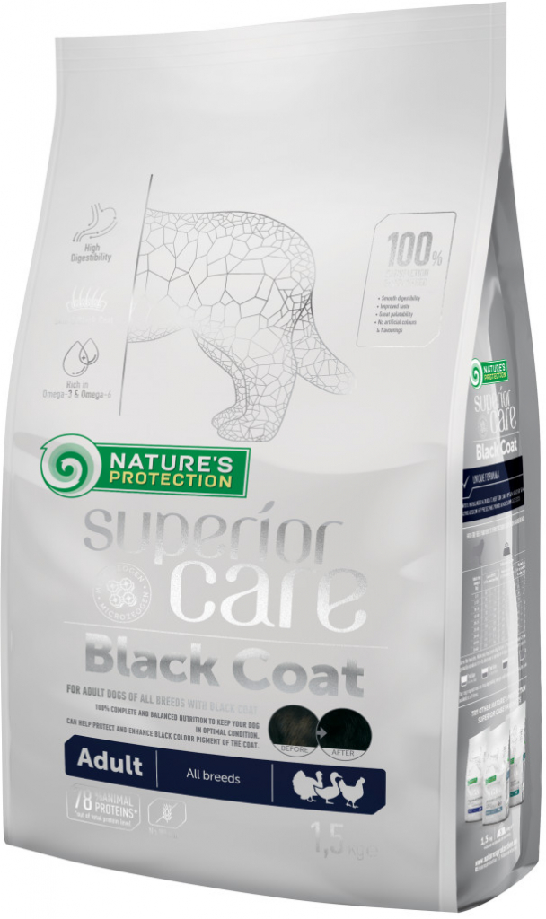 Nature\'s Protection Dog Dry Superior Black Coat 10 kg