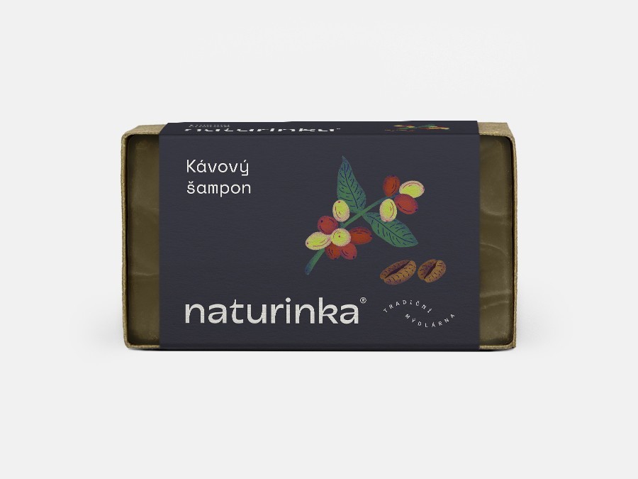 Naturinka přírodní kávový šampon 110 g