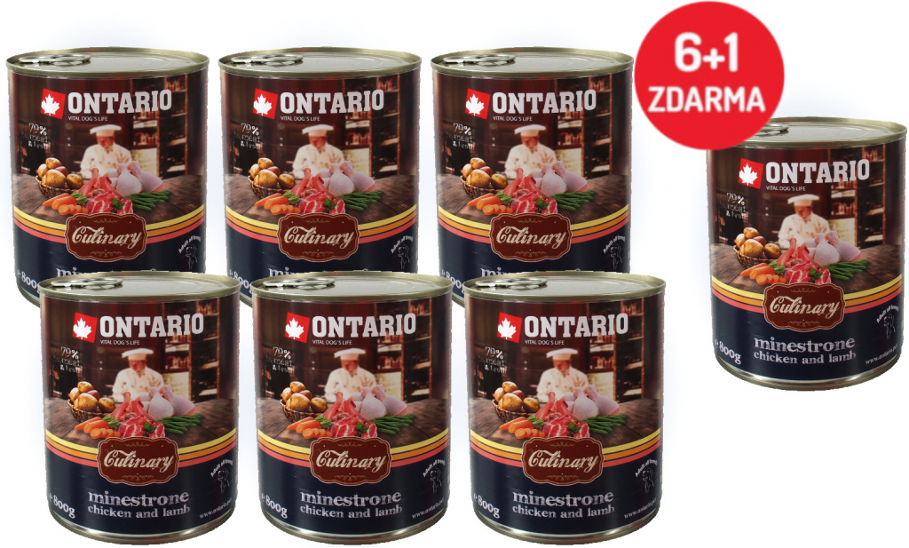 Ontario Culinary Minestrone Chicken and Lamb 6 x 0,8 kg