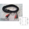 Kabel 2x cinch 5m