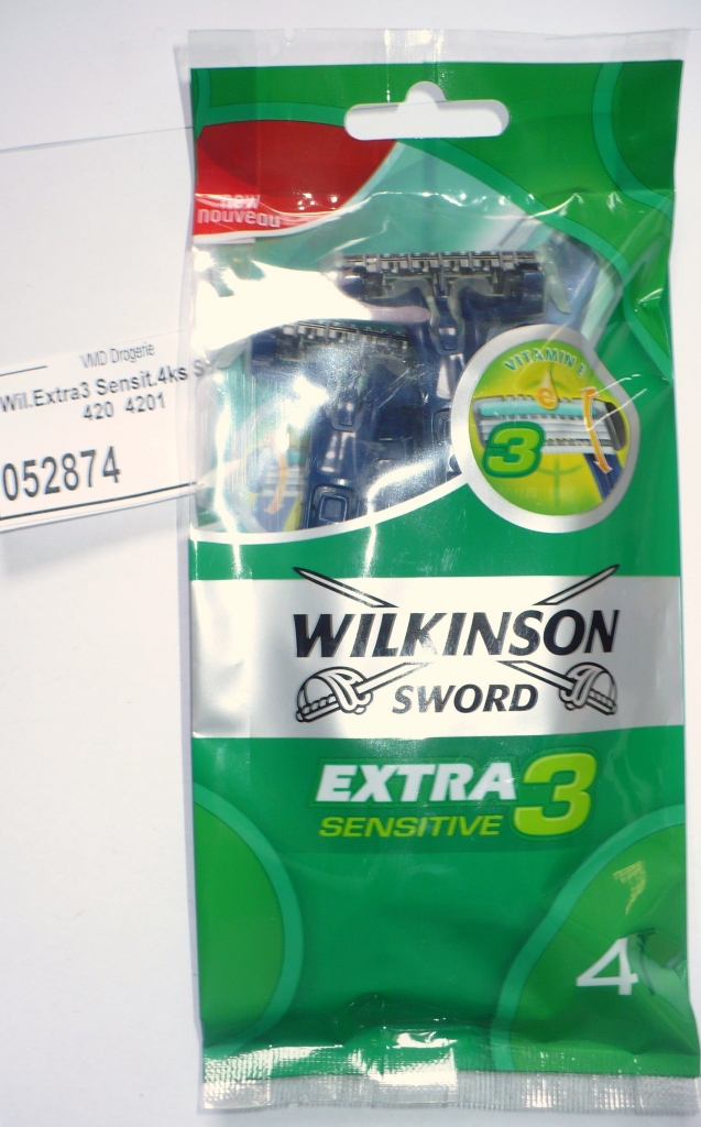 Wilkinson Sword Extra 3 Sensitive 4 ks