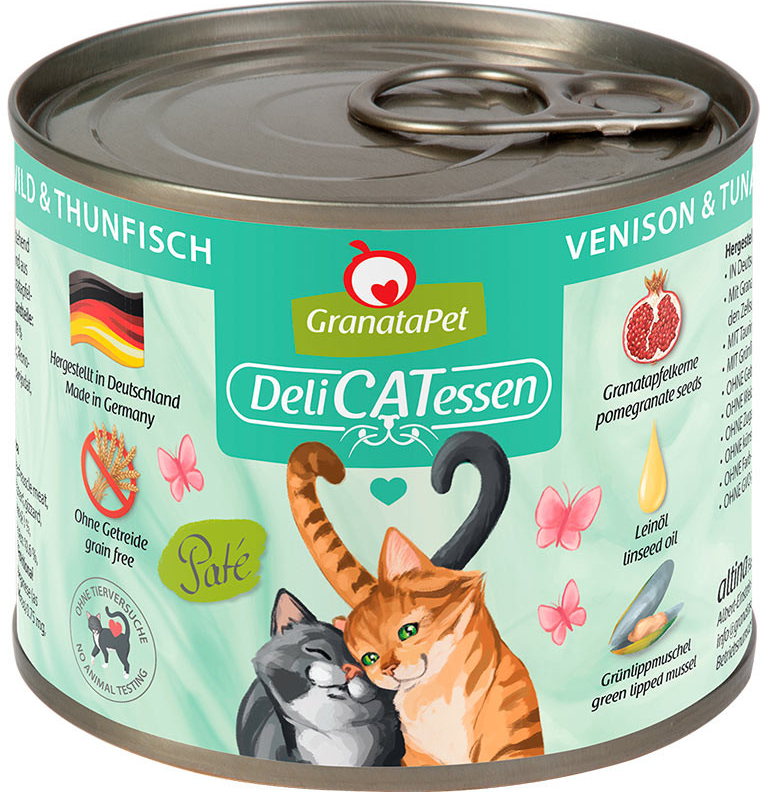 GranataPet pro kočky Delicatessen zvěřina a tuňák 6 x 200 g
