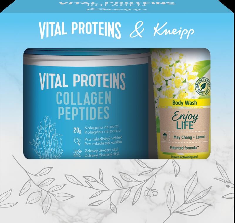 Vital Proteins Dárkové balení Collagen Peptides 567 g + Kneipp sprchový gel 200 ml