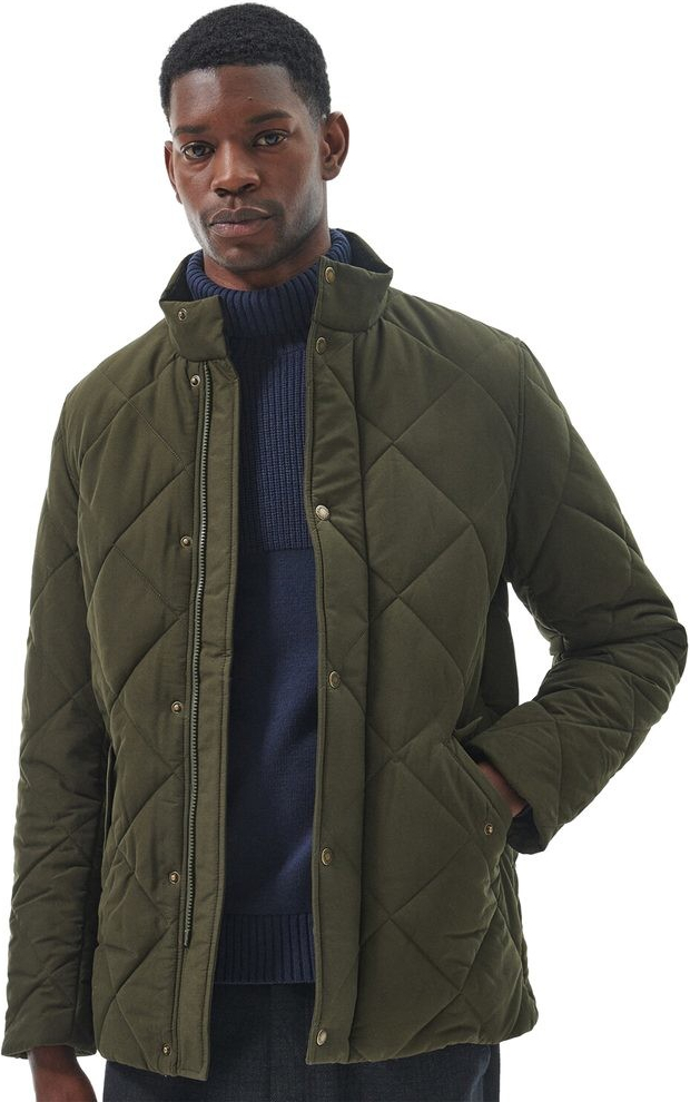 Barbour Winter Chelsea Quilted Dark Olive