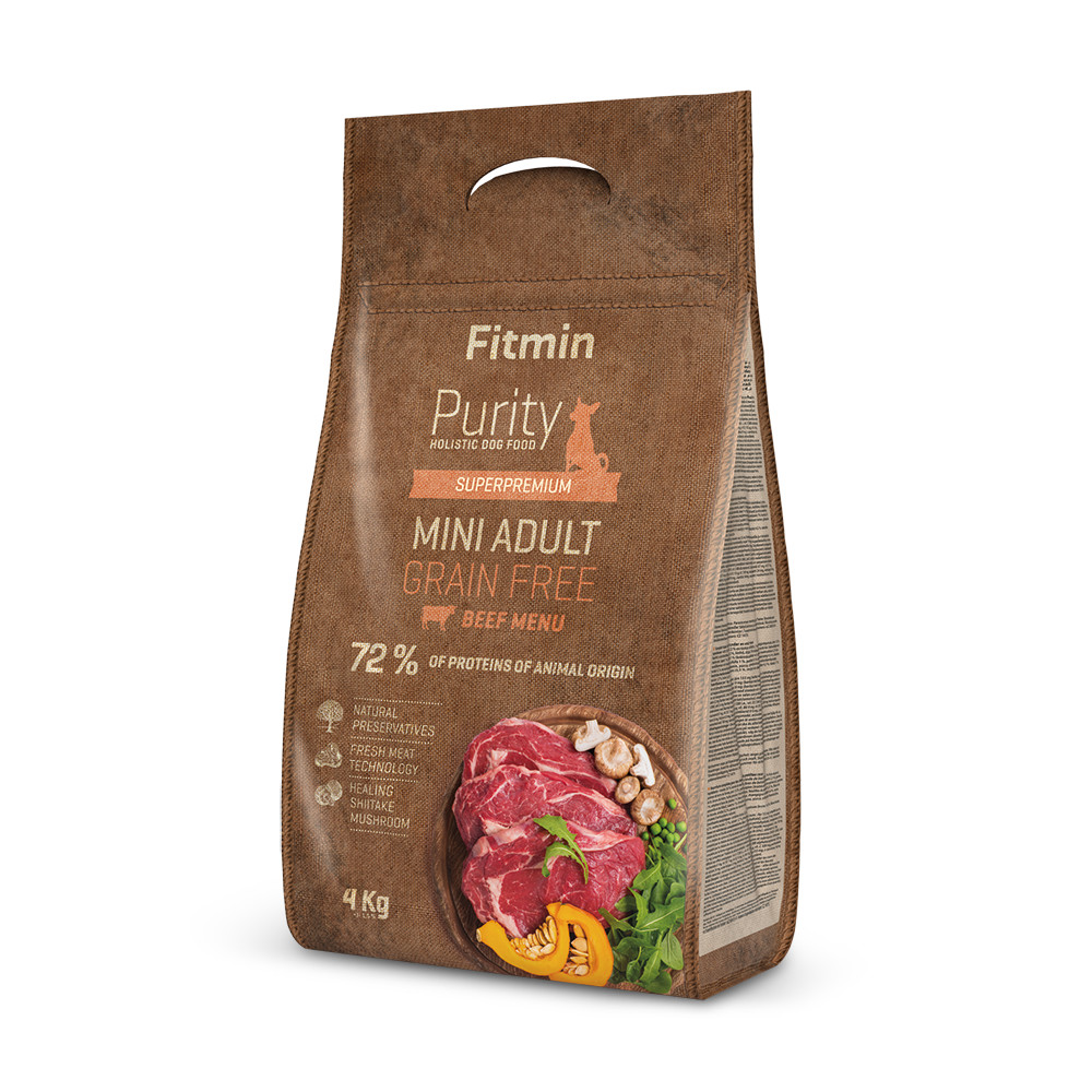 Fitmin Purity Grain Free Adult Mini Beef 4 kg