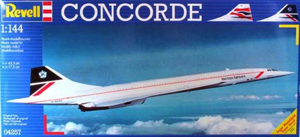 Revell Plastic ModelKit letadlo 04257 Concorde British Airways 1:144