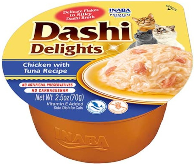 Inaba Dashi Delights kuře a tuňák 70 g