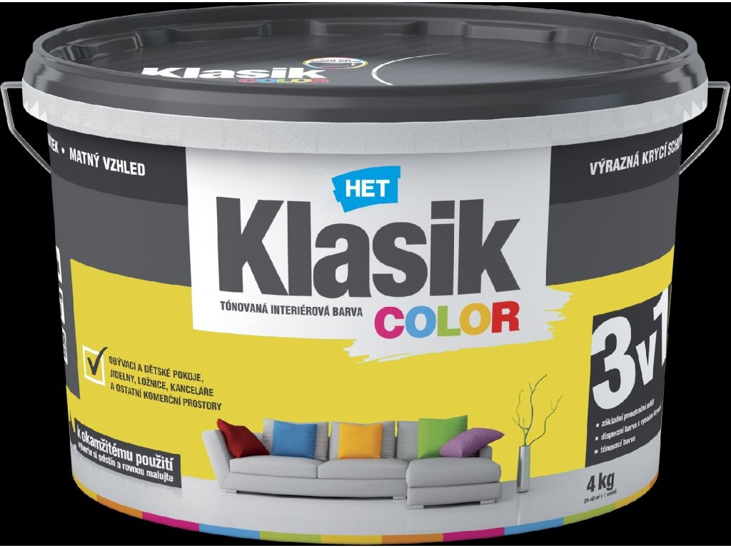 HET Klasik COLOR 4 KG, klasik color Žlutý sytý KC 618