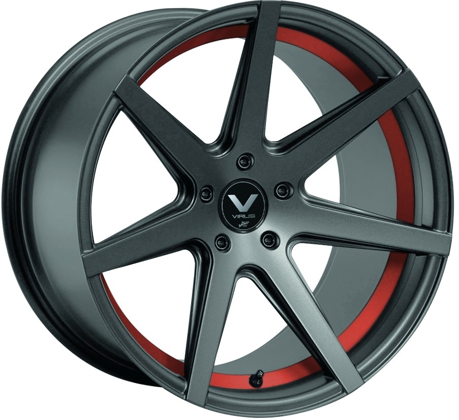 Barracuda Virus 9x20 5x112 ET35 gunmetal trim red