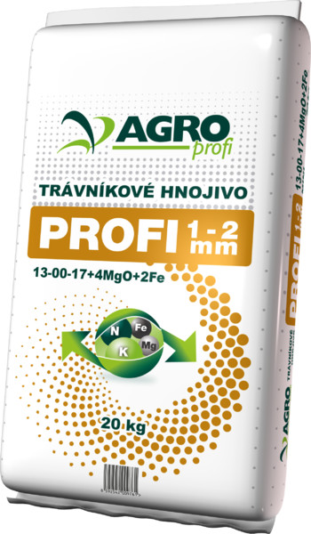 AGRO PROFI Trávníkové hnojivo mini 13-00-17+4MgO+2Fe 20 kg