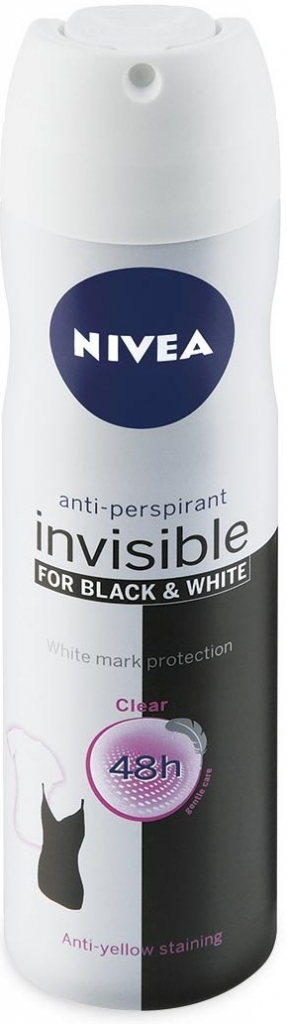 Nivea Invisible for Black & White Clear deospray 150 ml