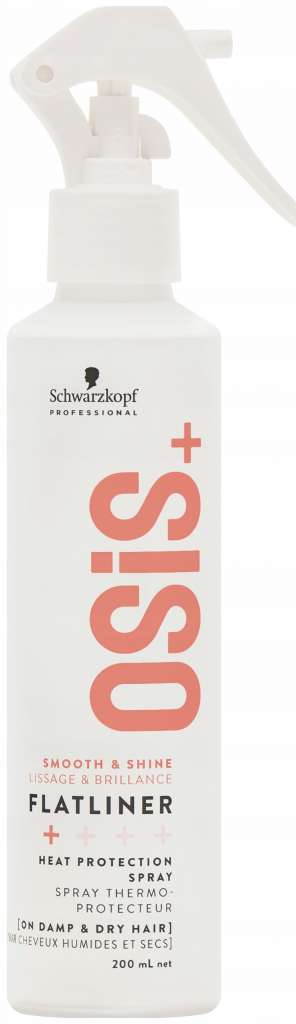 Schwarzkopf Osis Style Sleek Flatliner – silně fixační sérum pro žehlení vlasů 200 ml