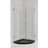 CRYSTAL BLACK SET Sprchový kout s vaničkou