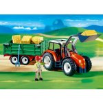 Playmobil Velký traktor s přívěsem
