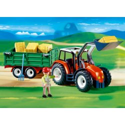 Playmobil Velký traktor s přívěsem