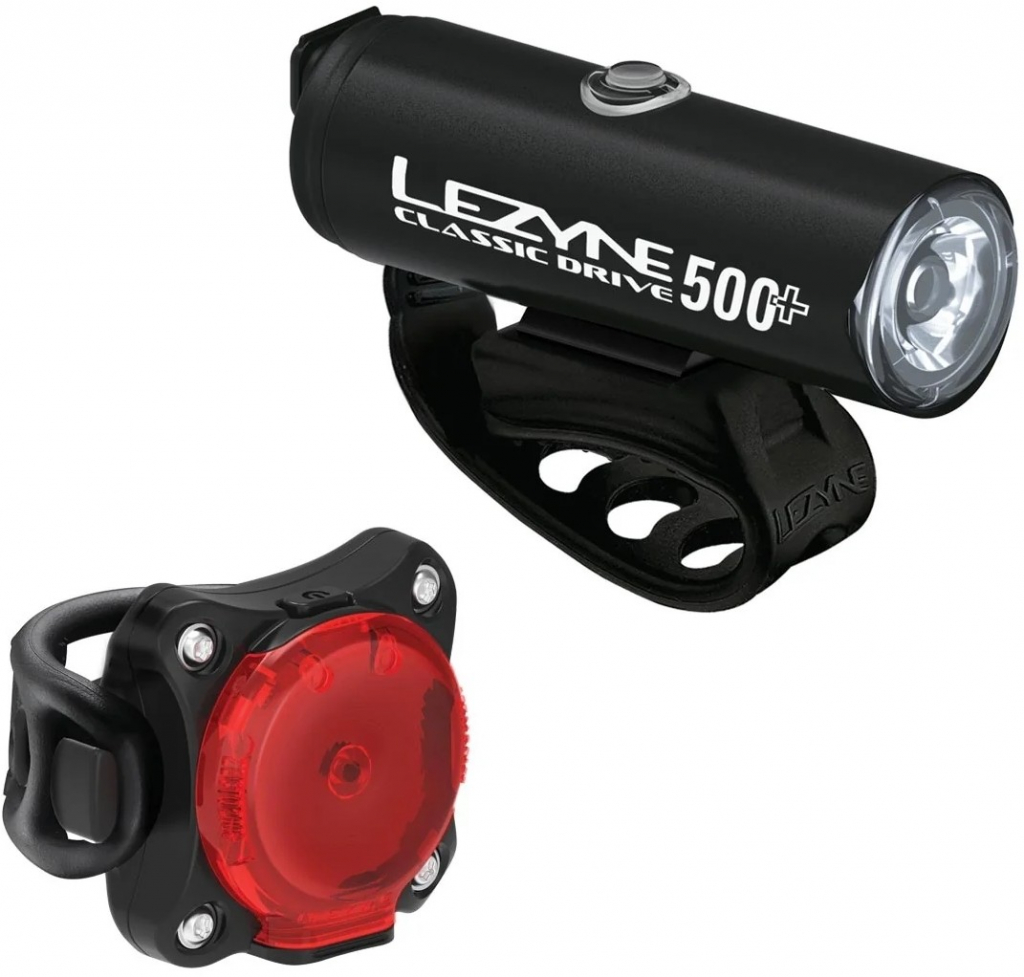 Lezyne Classic Drive 500+ Zecto Drive 200+ set černé