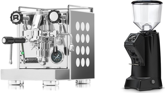 Set Rocket Espresso Appartamento + Eureka Zenith 65 Touch