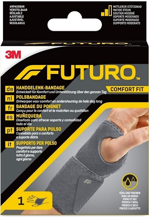 3M Futuro Comfort Fit bandáž zápěstní nastavitelná