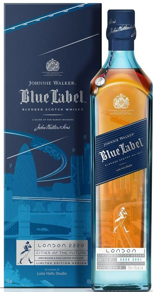 Johnnie Blue Label City London 2220 40% 0,7 l (karton)