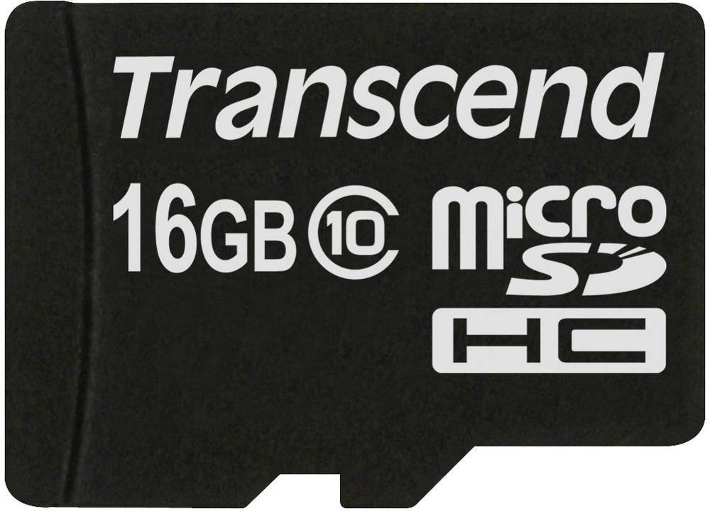 Transcend microSDHC 16 GB Class 10 TS16GUSDC10