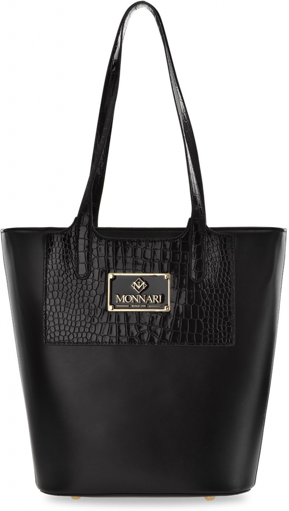 Monnari elegantní shopper s uchy klasická dámská kabelka přes rameno velký kufřík černá