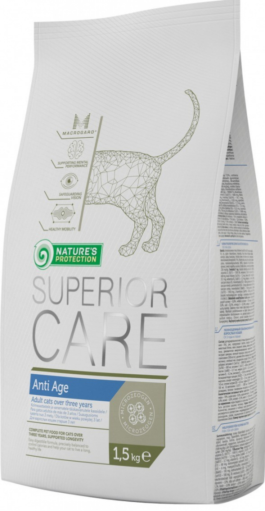 Nature´s Protection cat Superior Care Anti Age 1,5 kg