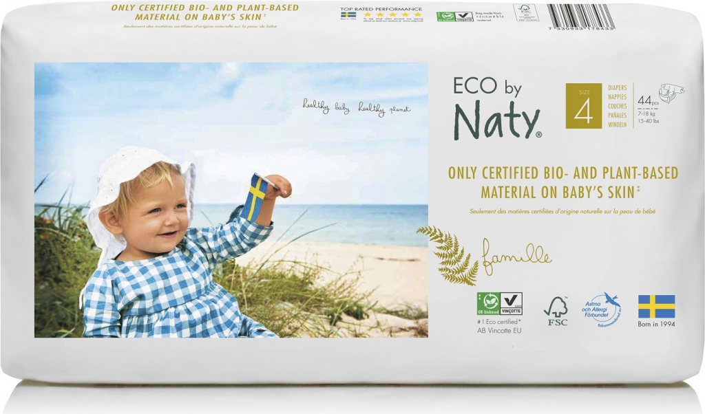 Naty Ekoplenky Maxi 4 7-18 kg Economy pack 44 ks