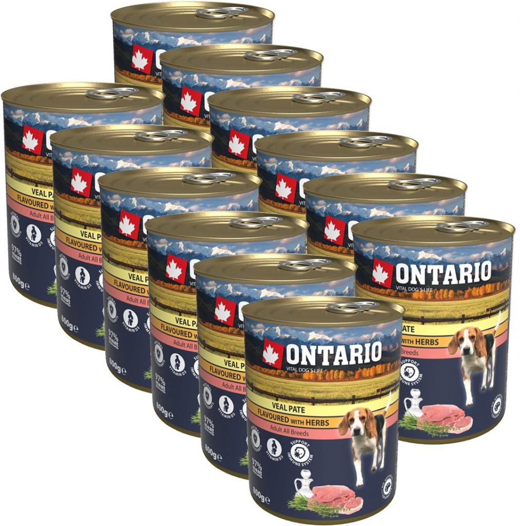 Ontario Ontario Telecí s bylinkami 12 x 0,8 kg