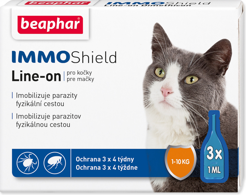 Beaphar IMMO Shield Spot-on pro kočky 3 x 1 ml