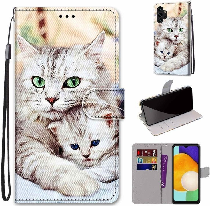 Pouzdro Trendy Cross case Kočka a kotě – Samsung Galaxy A13