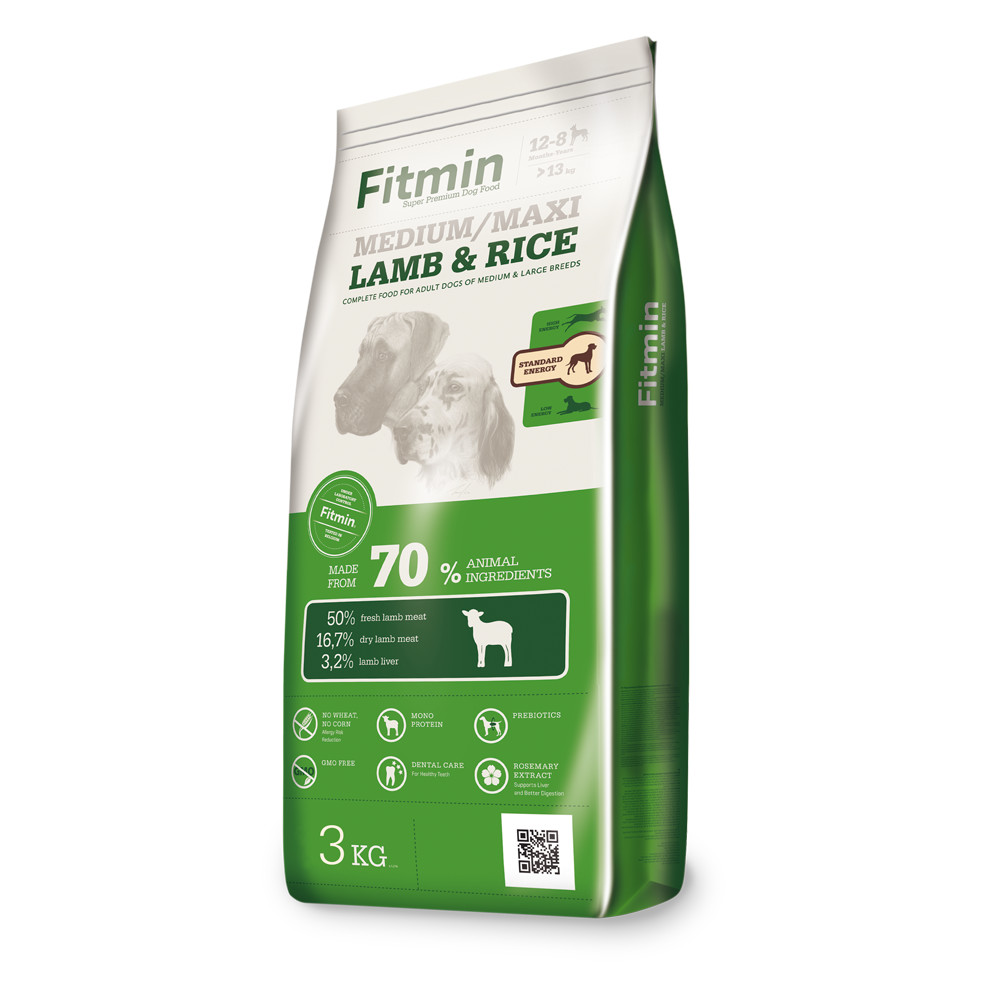Fitmin Medium Maxi lamb & rice 3 kg