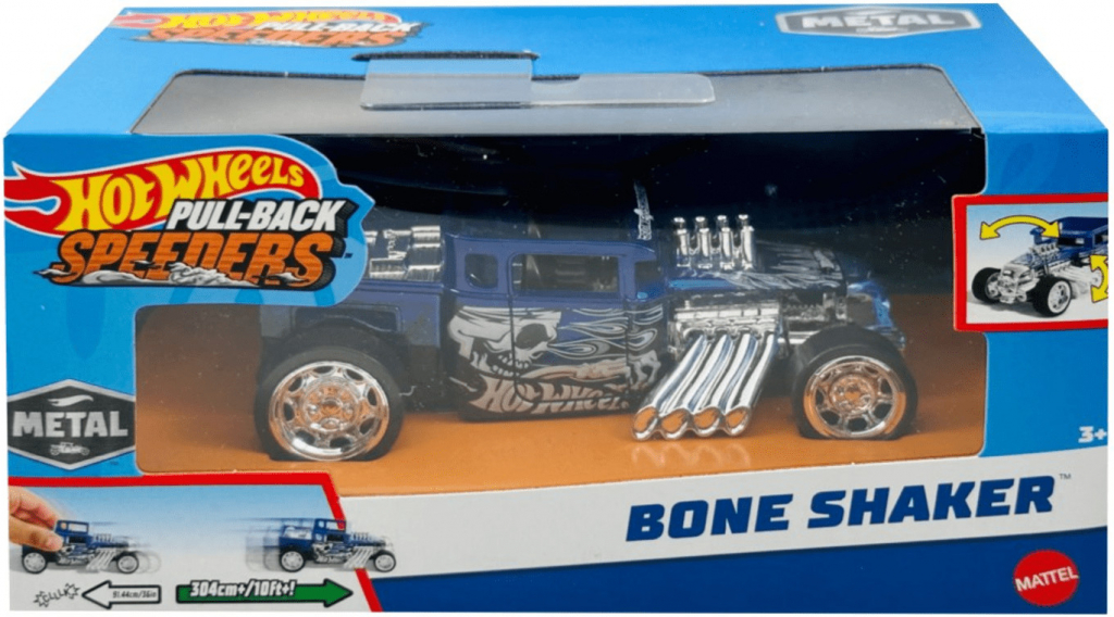 Hot Wheels Pull-Back Speeders Bone Shaker