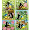 dřevěné kostky krtek a ptáček 12 kostek dřevěné kostky krtek a ptáček 12 kostek