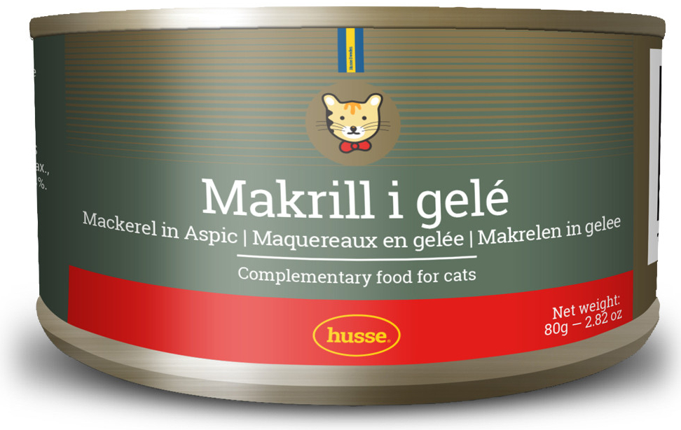 Husse masová pro kočky Makrela v želé 80 g