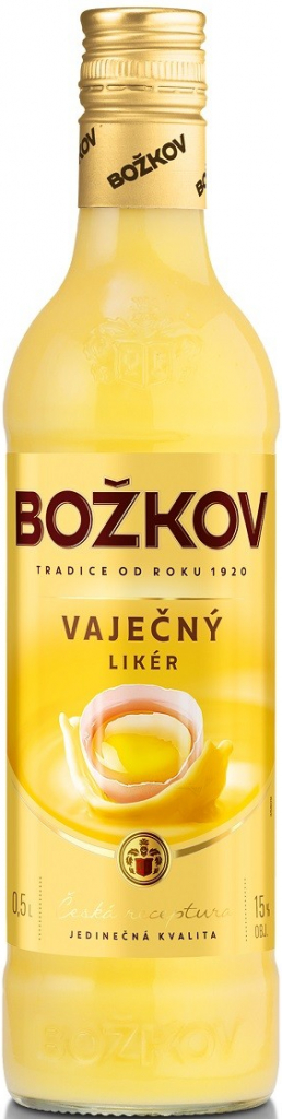 Božkov Vaječný likér 15% 0,5 l (holá láhev)