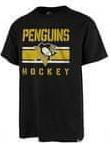 Brian\'s triko NHL 47 Brand Echo T Distressed JB SR černá Senior Pittsburgh Penguins
