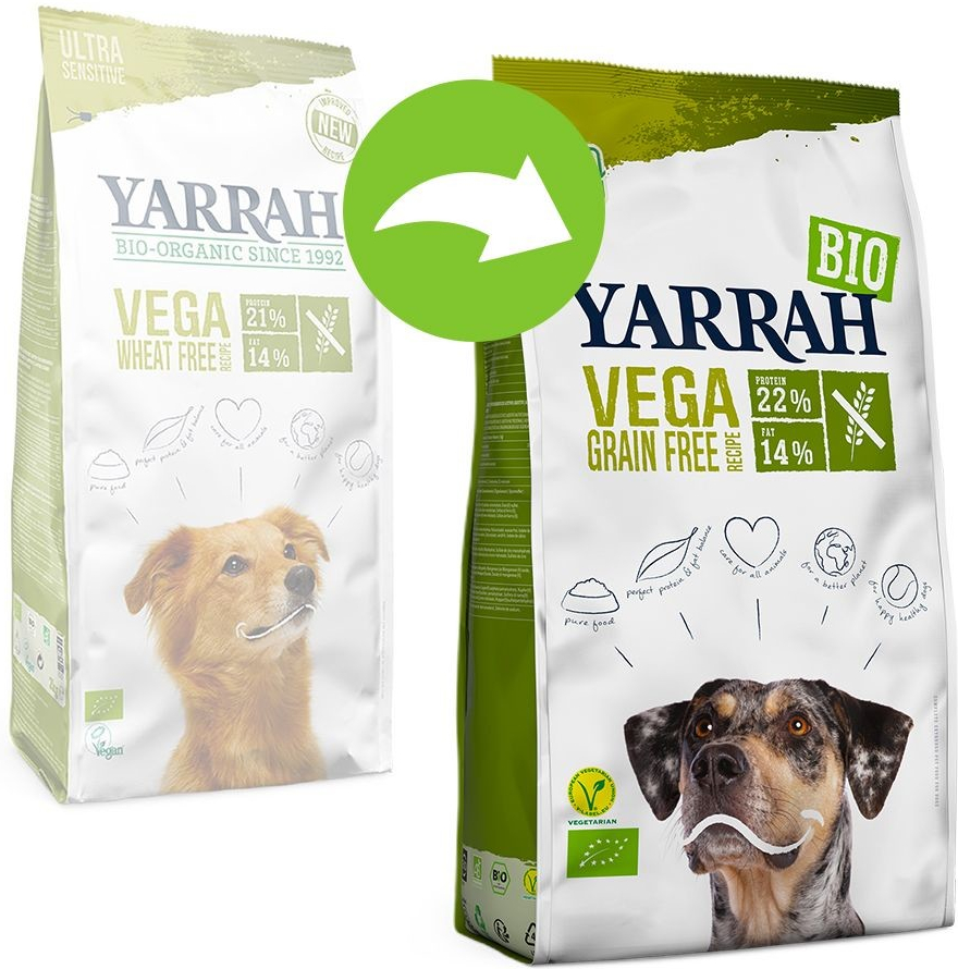 Yarrah Bio Vega ekologické bez obilovin 2 x 10 kg