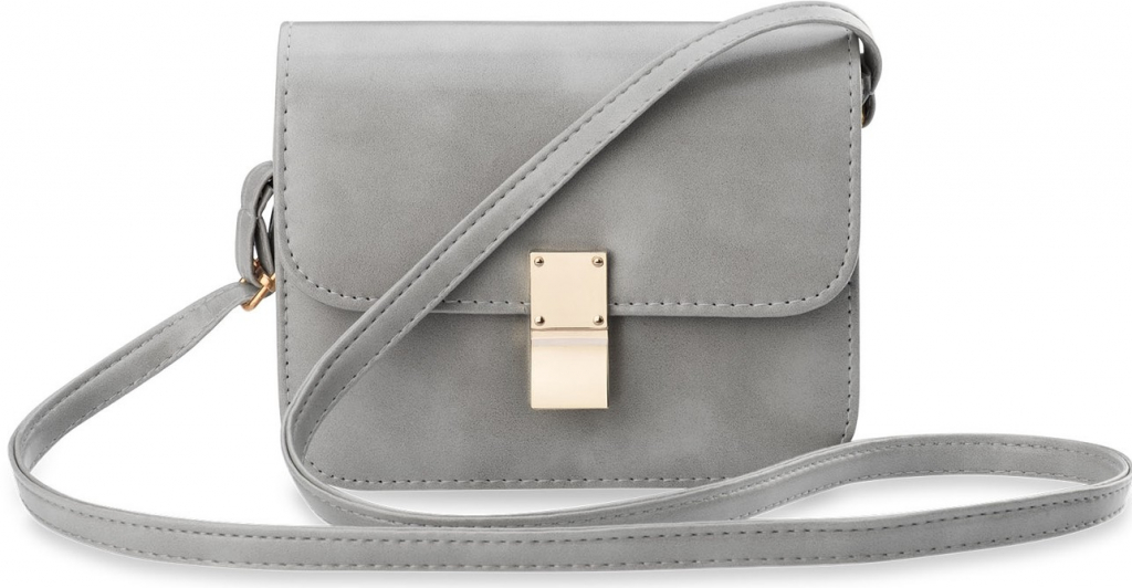 Klasická dámská kabelka listonoška na rameno šedá