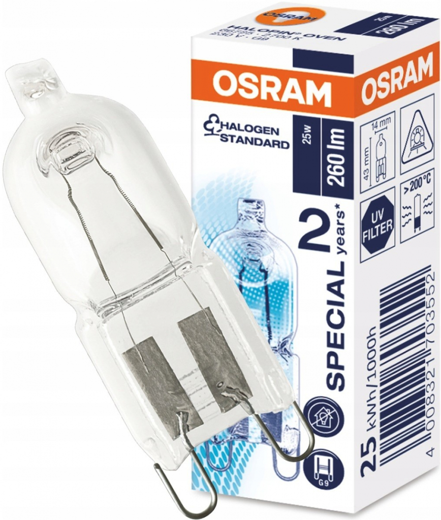 Osram Oven 25 W 230 V G9 žárovka do trouby 4008321703552