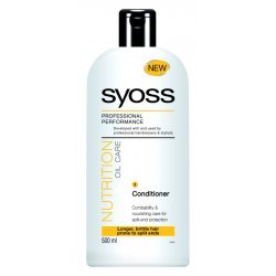 Syoss Nutrition Oil Care Kondicionér na lámavé vlasy a roztřepené konečky 500 ml