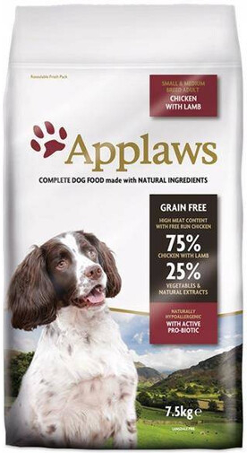 Applaws Dog Adult Small Medium s kuřecím a jehněčím masem 7,5 kg