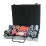 Poker set 200 v alu kufru s označením hodnot