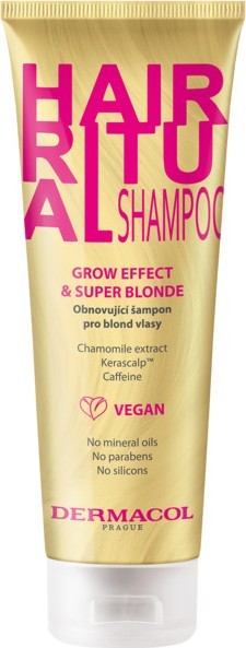 Dermacol Hair Ritual Grow Effect & Super Blonde Shampoo 250 ml